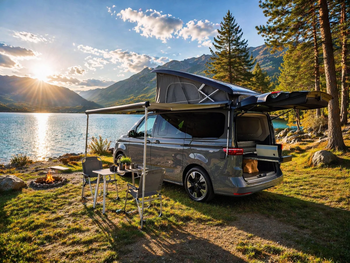 Spaní (2+2 místa) — VW California Beach T7